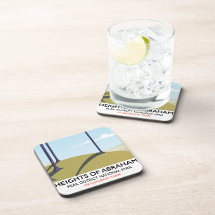 Heights of Abraham Peak District Rail poster Coaster