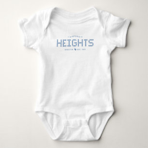 Heights Tile, Blue Tile, Houston Heights Baby Body Baby Bodysuit