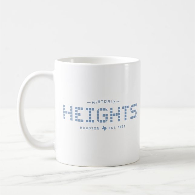 Heights Tile, Blue Tile (lrgr design) Coffee Mug (Left)