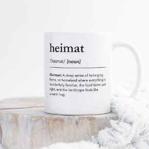Heimat Definition German Dictionary Minimalist Coffee Mug