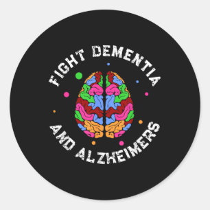 Heimer Awareness End Fight Dementia Heimers  Classic Round Sticker
