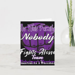 Heimer Awareness Purple Ribbon The End Of Heimers Card