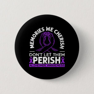 Heimerheimer Awareness Dementia Memory  6 Cm Round Badge
