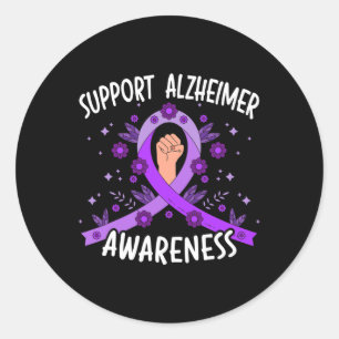 Heimerheimer Awareness Dementia Support 2  Classic Round Sticker