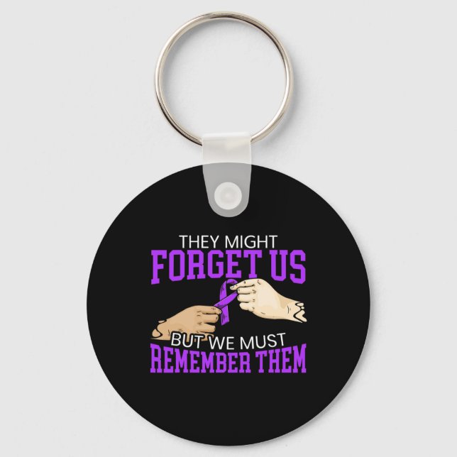 Heimerheimer Awareness Dementia Support 2  Key Ring (Front)