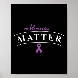 Heimerheimer Awareness Design Support Month Purple Poster