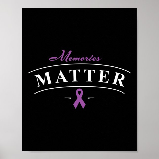 Heimerheimer Awareness Design Support Month Purple Poster (Front)