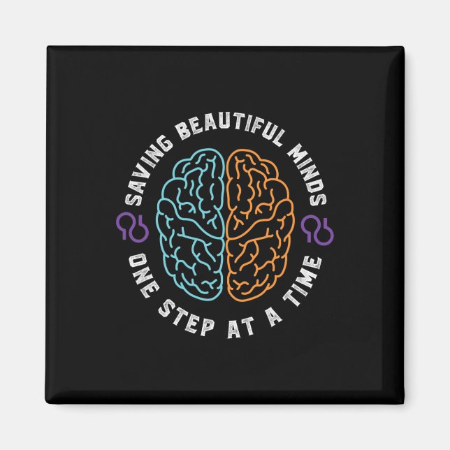 Heimerheimer Awareness Designs Support Month Purpl Magnet (Front)