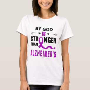 Heimerheimer Awareness Faith Purple Ribbon Support T-Shirt