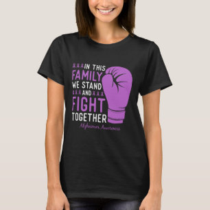Heimerheimer Awareness Family Fight Support Boxing T-Shirt