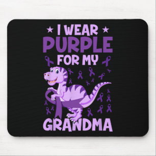 Heimerheimer Awareness I Wear Purple For My Grandm Mouse Pad