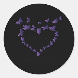 Heimerheimer Awareness I Will Remember For You Cut Classic Round Sticker