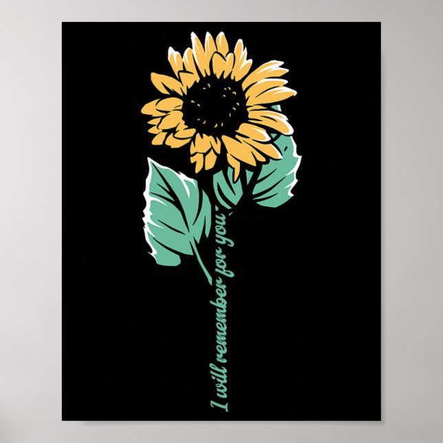 Heimerheimer Awareness I Will Remember For You Sun Poster (Front)