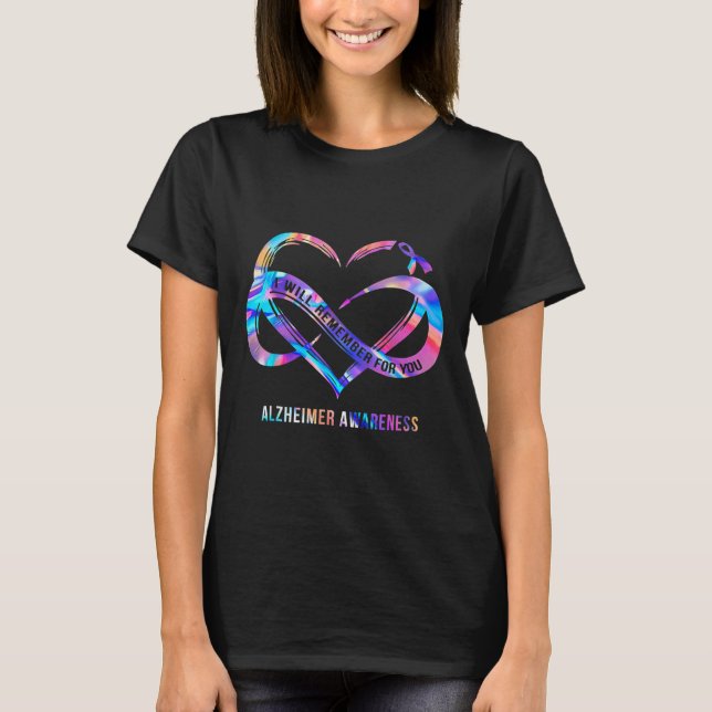 Heimerheimer Awareness I Will Remember For You  T-Shirt (Front)