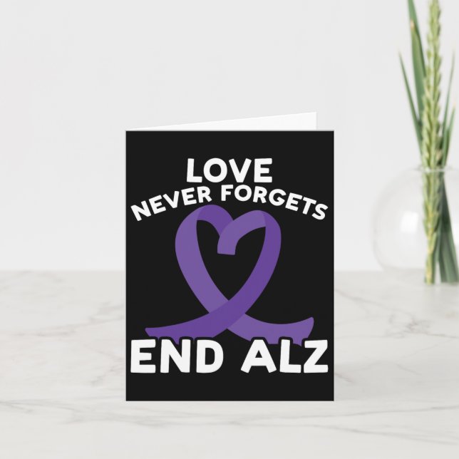 Heimerheimer Awareness Love Never Forgets End Heim Card (Front)