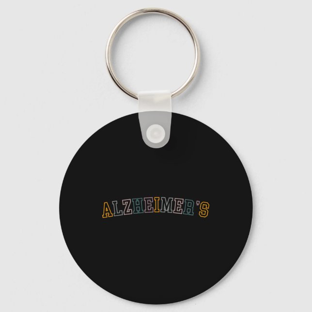 Heimerheimer' Awareness Love Never Forgets  Key Ring (Front)