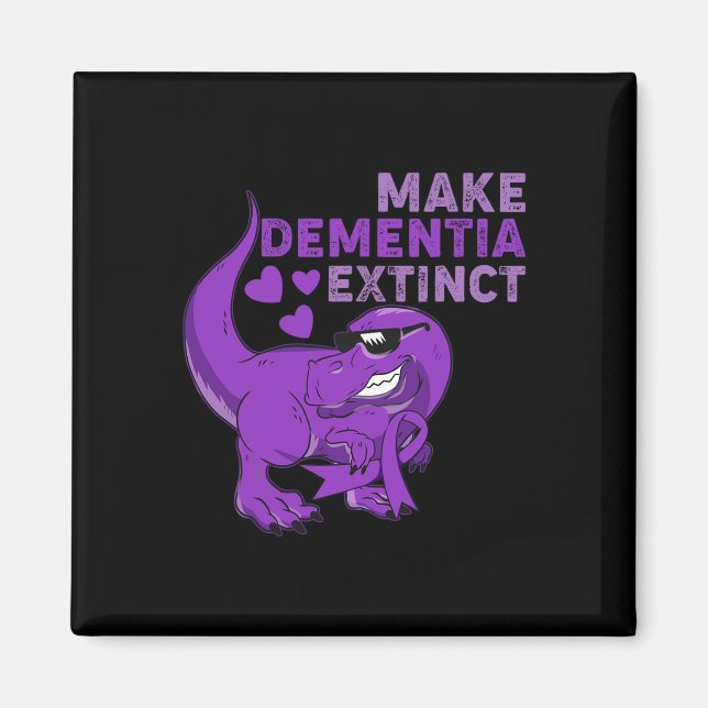 Heimerheimer Awareness Make Dementia Extinct End H Magnet (Front)