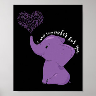Heimerheimer Awareness Month I Endheimer Purple Ri Poster