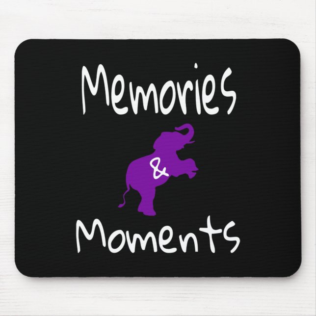 Heimerheimer Awareness Purple Elephant Support Mem Mouse Pad (Front)