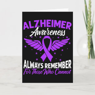 Heimerheimer Awareness Purple Ribbon Card