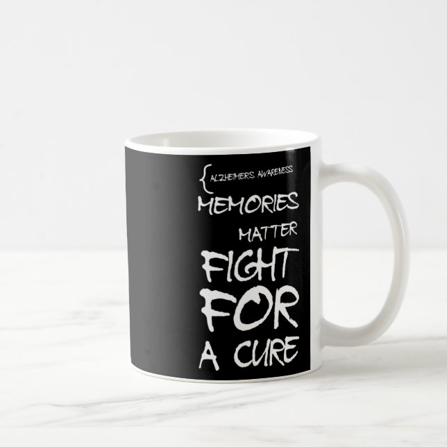 Heimerheimer Awareness Purple Ribbon Support Month Coffee Mug (Right)