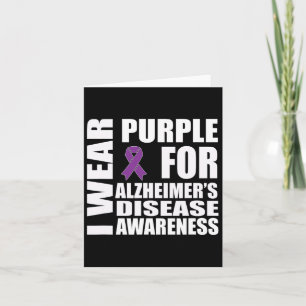 Heimerheimer Awareness Purple Ribbon Support Walk Card
