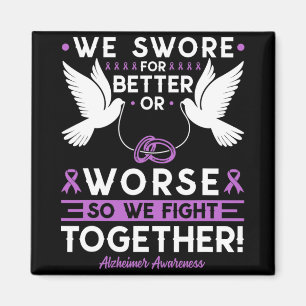 Heimerheimer Awareness Spouse Husnd Wife Support  Magnet