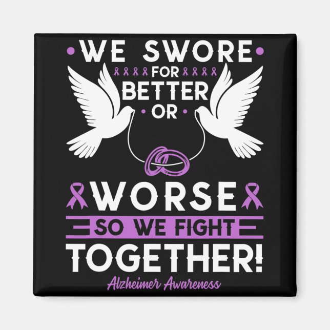 Heimerheimer Awareness Spouse Husnd Wife Support  Magnet (Front)