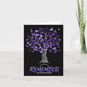 Heimerheimer Awareness Tee For Men And Women Purpl Card