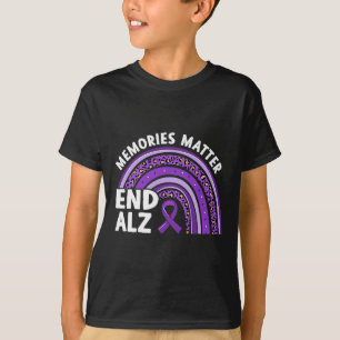 Heimerheimer Brain Awareness Memories Problem Purp T-Shirt
