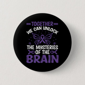 Heimerheimer Brain Injury Design Purple Heimerheim 6 Cm Round Badge