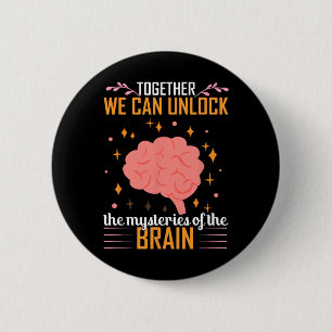 Heimerheimer Brain Injury Design Purple Heimerheim 6 Cm Round Badge