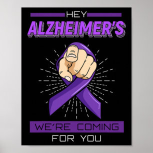 Heimerheimer Disease Shirt Brain Memory Loss Demen Poster