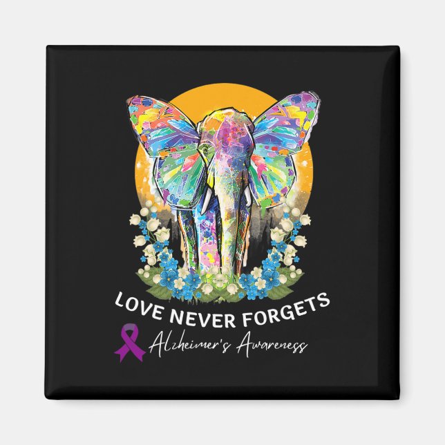 Heimerheimer Elephant Love Never Forgets Heimerhei Magnet (Front)