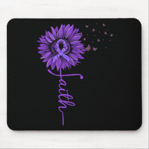 Heimerheimer Faith Sunflower Purple Heimerheimer’s Mouse Pad