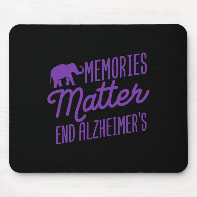 Heimerheimer Memories Problem Purple Elephant  Mouse Pad (Front)