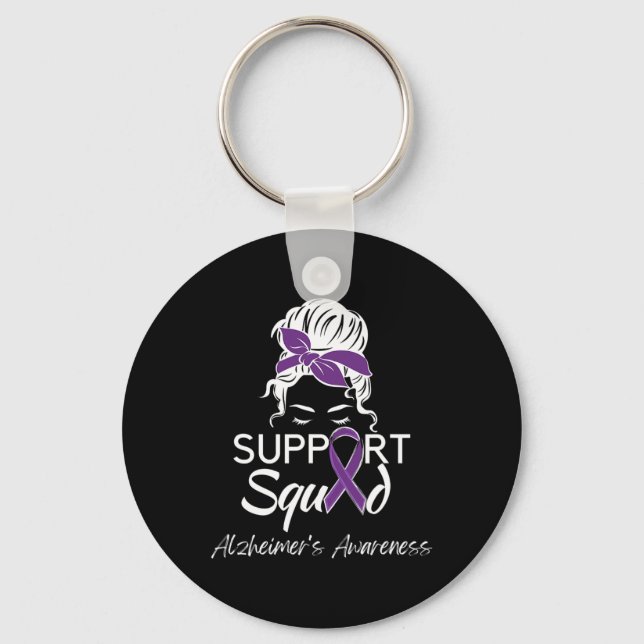 Heimerheimer Messy Bun Support Squad On Heimerheim Key Ring (Front)