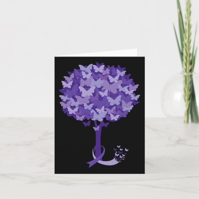 Heimerheimer Purple Floral Pansy Dementia Heimerhe Card (Front)