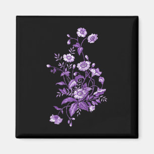 Heimerheimer Purple Floral Pansy Dementia Heimerhe Magnet