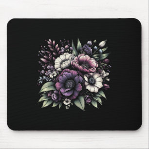 Heimerheimer Purple Floral Pansy Dementia Heimerhe Mouse Pad