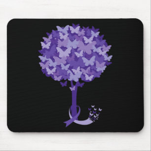 Heimerheimer Purple Floral Pansy Dementia Heimerhe Mouse Pad