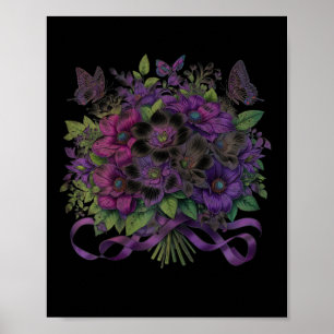Heimerheimer Purple Floral Pansy Dementia Heimerhe Poster