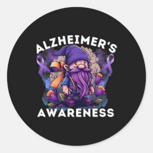 Heimerheimer S Awareness Month T Heimerheimer Gnom Classic Round Sticker