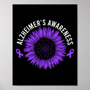 Heimerheimer´s Awareness Purple Ribbon Poster