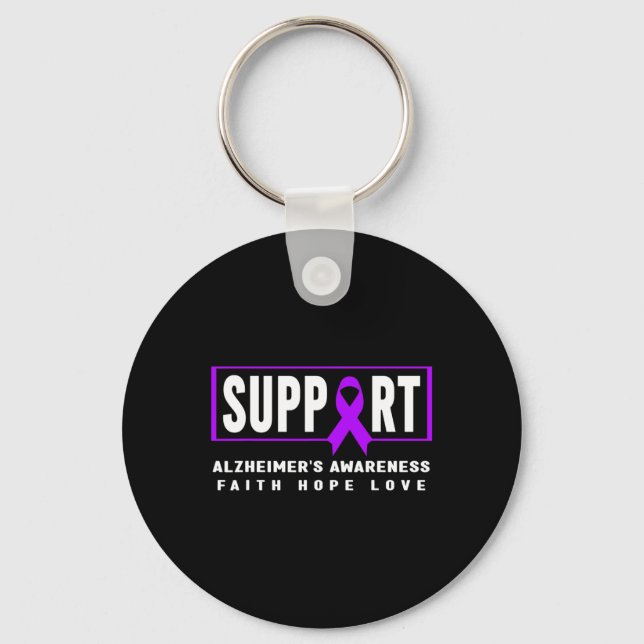 Heimerheimer’s Awareness - Support Heimerheimer’s  Key Ring (Front)