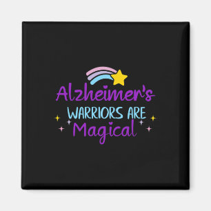 Heimerheimer Warrior Purple Ribbon Awareness Demen Magnet