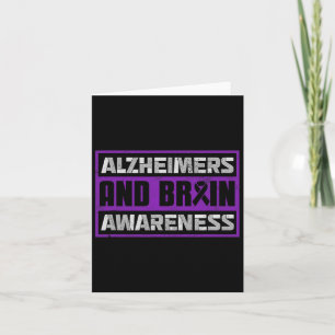 Heimerheimer's And Brain Awareness Unity Ribbon Card
