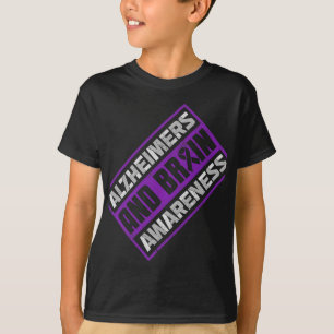 Heimerheimer's And Brain Awareness Unity Ribbon T-Shirt
