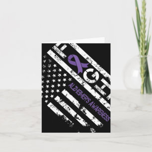 Heimerheimer's Awareness Heimerheimer Flag Usa For Card