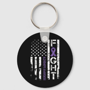 Heimerheimer's Awareness Heimerheimer Flag Usa For Key Ring